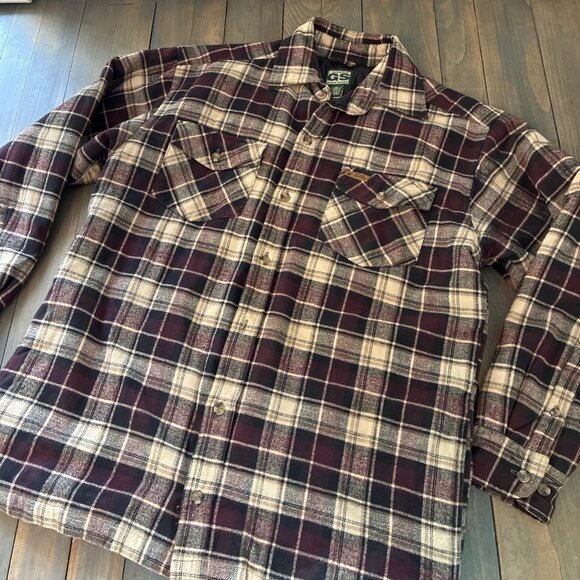 Gander Mountain Guide Series Heavy Flannel Shirt Jacket Shacket - Size M (INS) - Picture 1 of 10